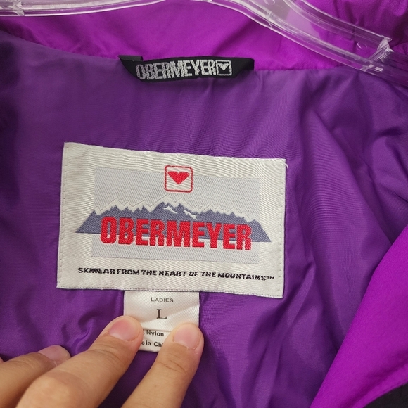 Vintage Obermeyer Purple Ski/  Windbreaker Set Size Jacket Large / Pants Size 10 - Picture 16 of 16